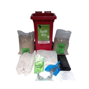 CHEMICAL/ACID 80L Wheelie SPILL KIT