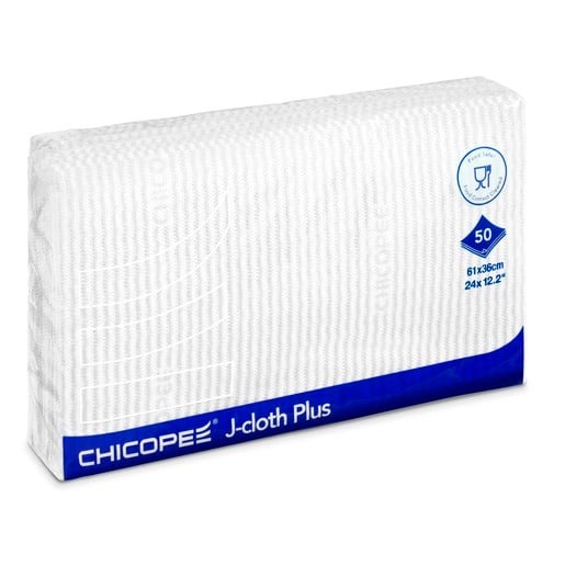 Chicopee J Cloth Plus White (Pack of 50)