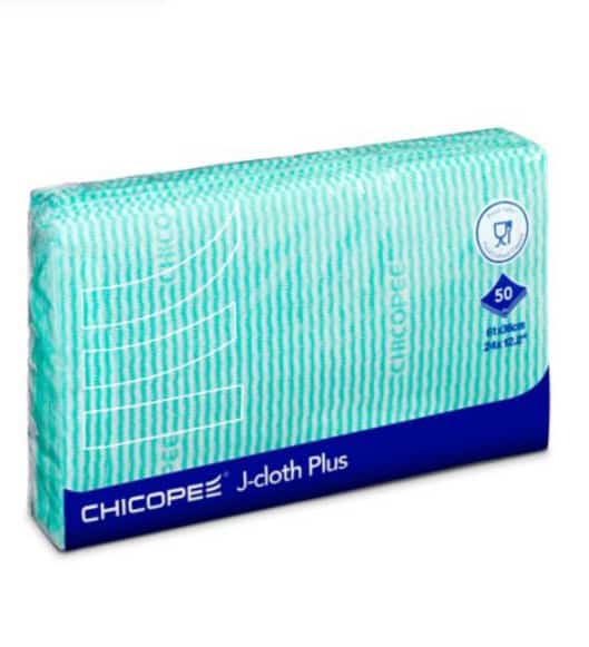 Chicopee J Cloth Plus Green (Pack of 50)