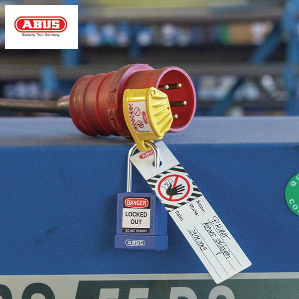 LOCKOUT ABUS POWER PLUG 3 PHASE PLASTIC YELLOW - Image 2