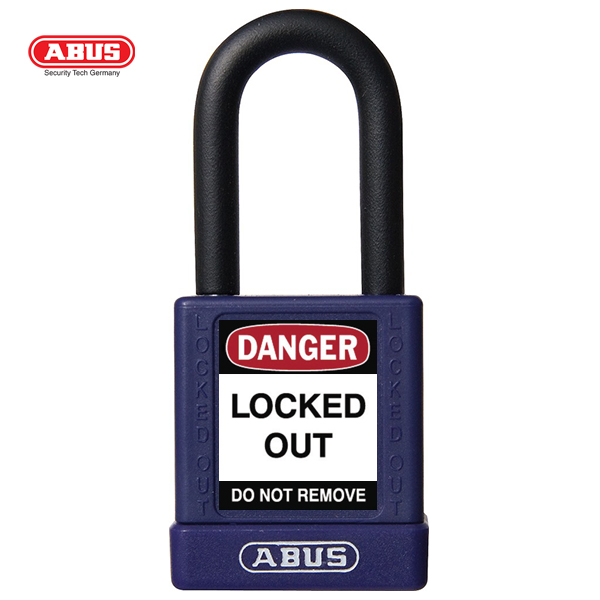 ABUS 74 Series Industrial Safety Padlock 74/40/BLACK/ BLUE/BROWN/GREEN/GREY/ORANGE/RED/WHITE BOXED - Image 4