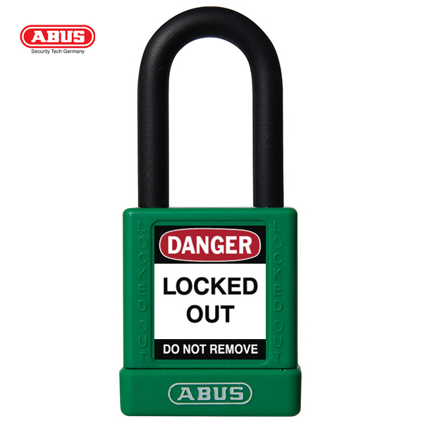 ABUS 74 Series Industrial Safety Padlock 74/40/BLACK/ BLUE/BROWN/GREEN/GREY/ORANGE/RED/WHITE BOXED - Image 3