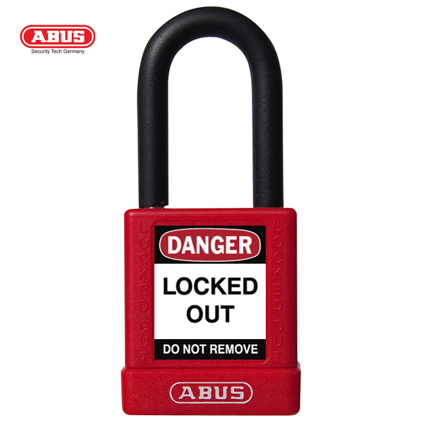 ABUS 74 Series Industrial Safety Padlock 74/40/BLACK/ BLUE/BROWN/GREEN/GREY/ORANGE/RED/WHITE BOXED