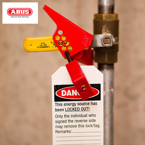 LOCKOUT ABUS BALL VALVE 90X52X63MM RED and 140X125X122MM RED - Image 2