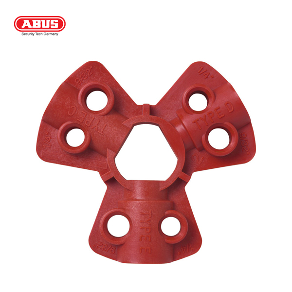 LOCKOUT ABUS COMPRESSED AIR CONNECTION RED