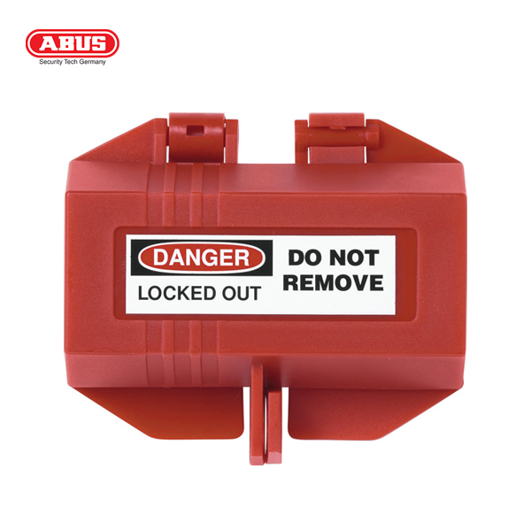 LOCKOUT ABUS POWER PLUG 89X81X51MM SMALL RED and165X116X84MM LARGE RED