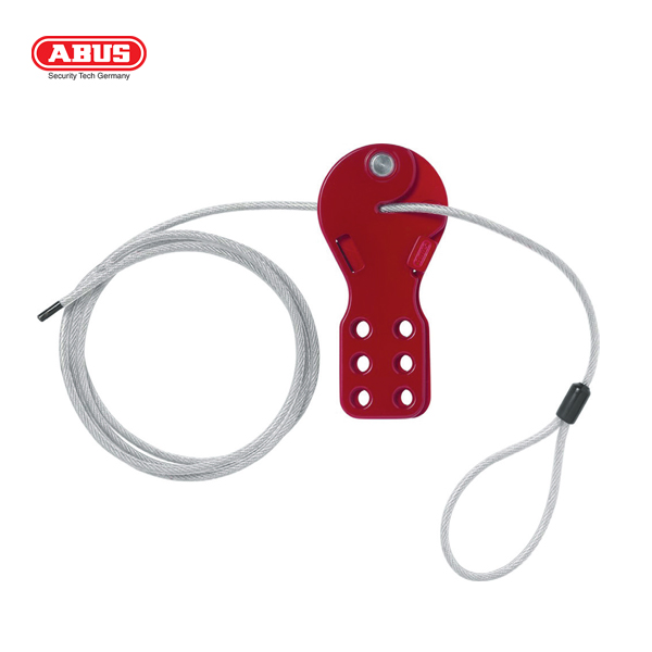 LOCKOUT ABUS STD CABLE HASP 1 METER RED, 2 METER RED, 3 METER RED and 5 METER RED