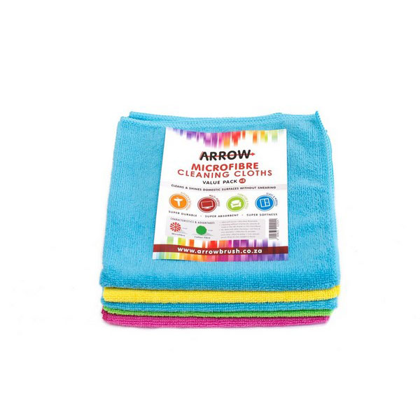 220gsm WOVEN MICROFIBRE CLOTH – 40cm x 40cm – 5 per pack(Arrow type)