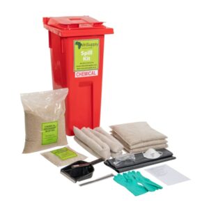 CHEMICAL/ACID 130L WHEELIE SPILL KIT