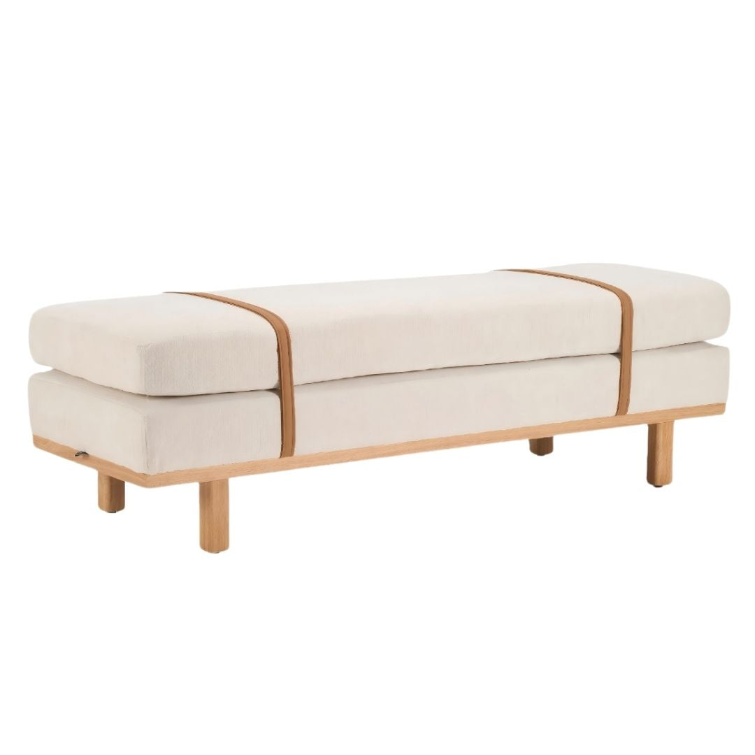 Xavier - Upholstered Strap Bench - Image 3