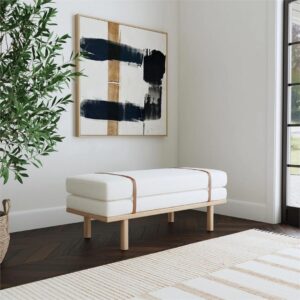 Xavier -  Upholstered Strap Bench
