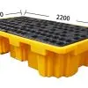 Spill Pallet for 6 x 210L or 2 x 1000L IBC (removable deck) 1140L Sump Capacity 2550mm x 1350mm x 565mm - Image 4