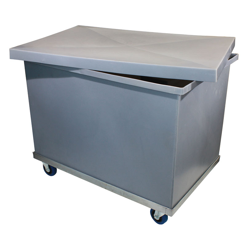 Plastic Bin Trolley 980mm x 665mm x 580mm H or Bin Trolley + Lid (No Base)925mm x 600mm x 800mm H