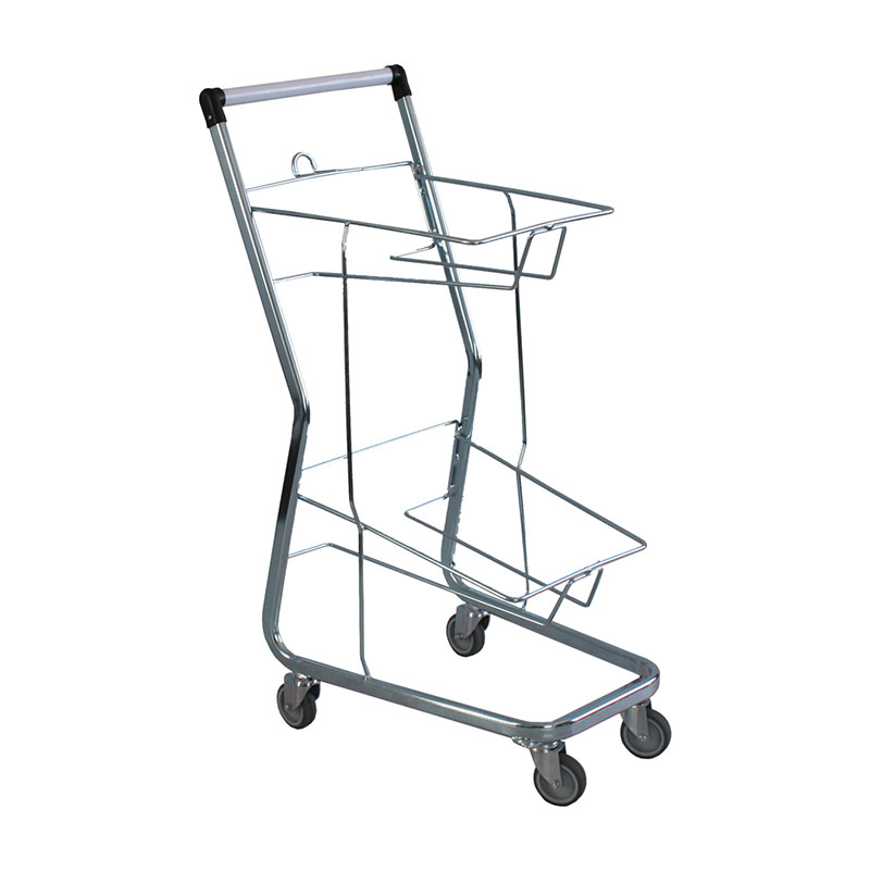 2 Tier Hand Basket Trolley