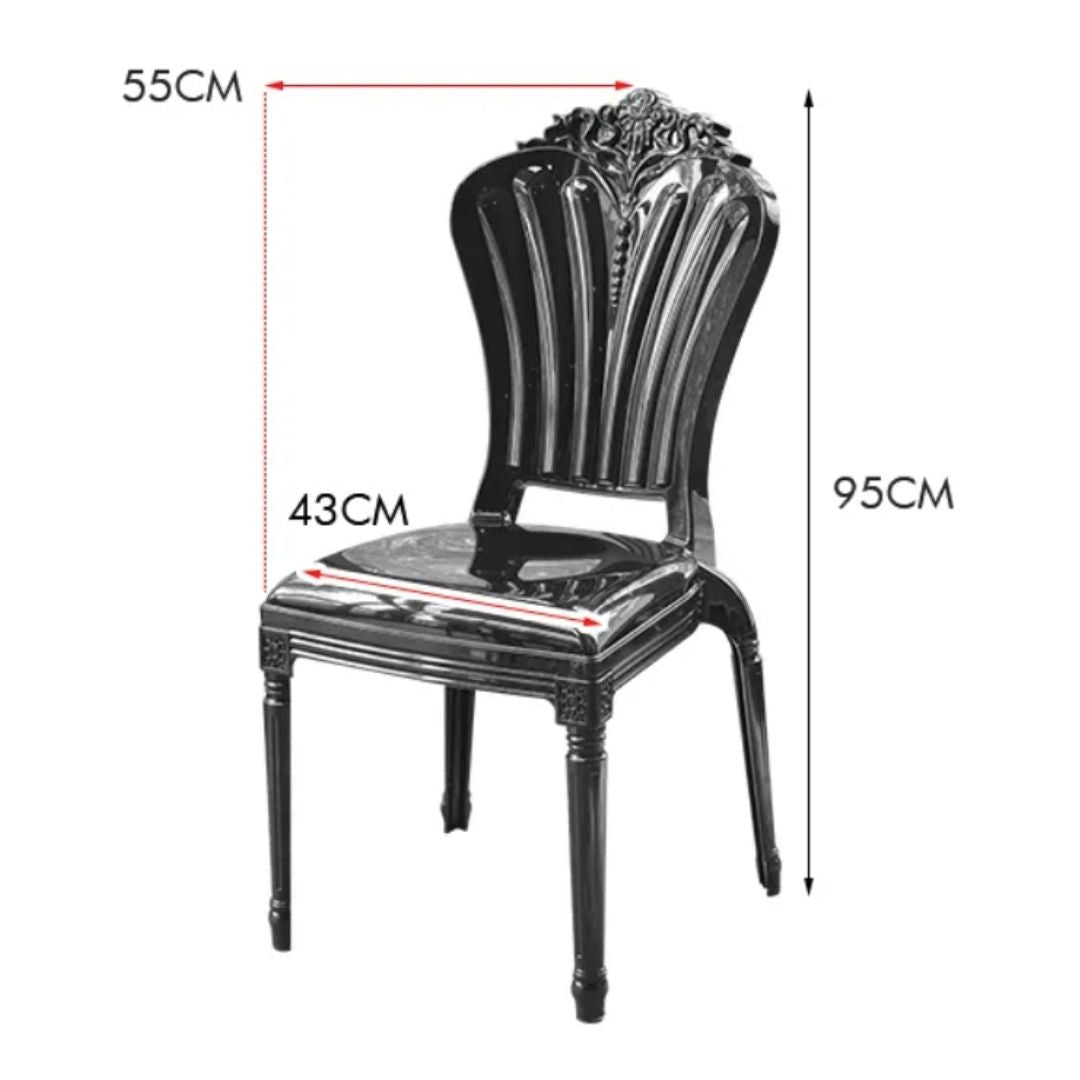 Contessa Chairs - Resin Black - Image 7