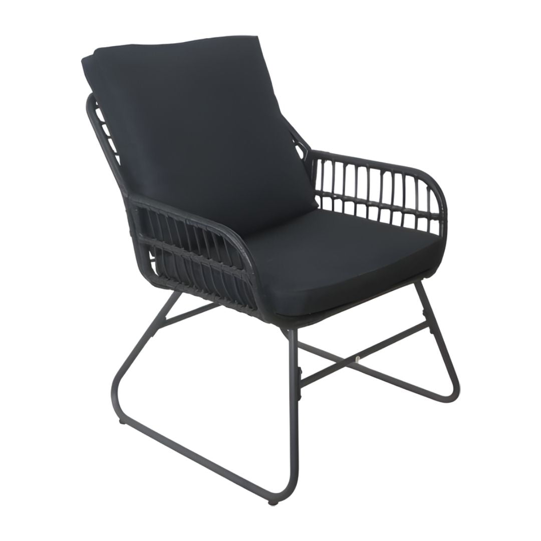 Bifanuo - 4 Piece Rattan Patio Set – Black - Image 6