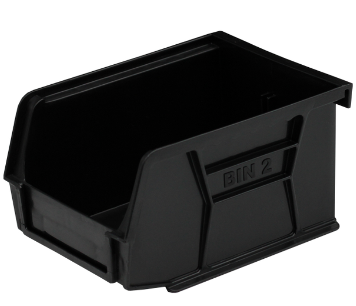 Bin Size 2 Black -135mm x 105mm x 75mm