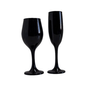 Stemware - Full Colour - Black - 6's