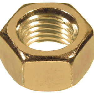 Nuts Hex Din 934 Brass M3 – M12, M16 and M20 (Packs of 100)