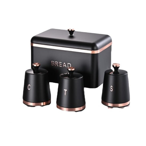 Bread Bin & Canister Set - 4pc Monza - Image 4