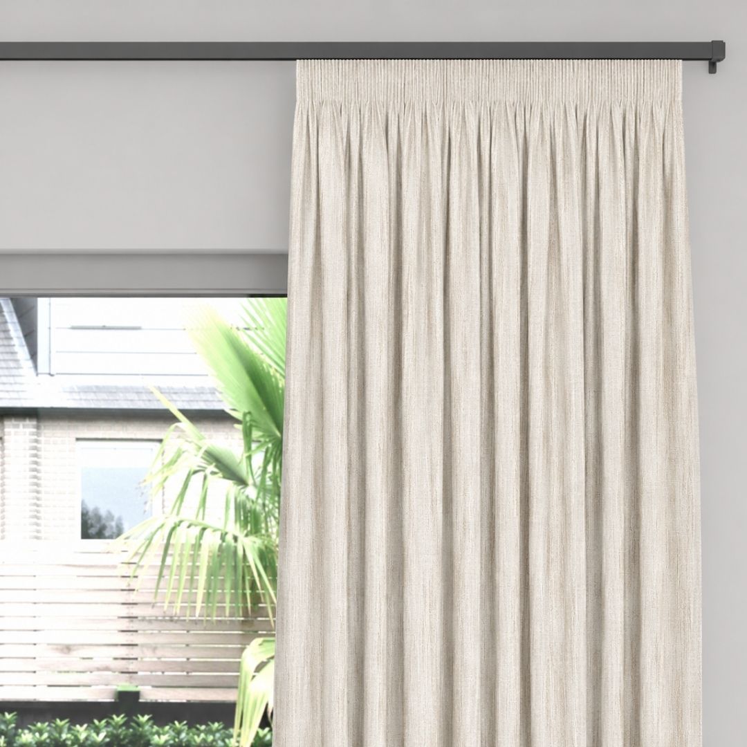 Brush Stroke Lined Taped - Ready Made Curtains - Image 4
