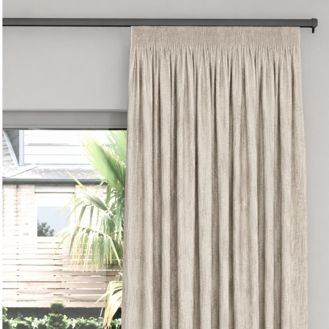 Brush Stroke Lined Taped - Ready Made Curtains
