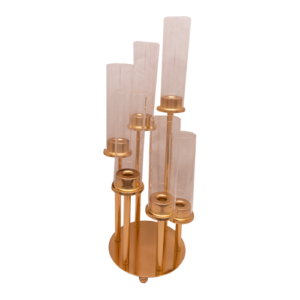 Candle Holder - 6 Arm Gold Candelabra
