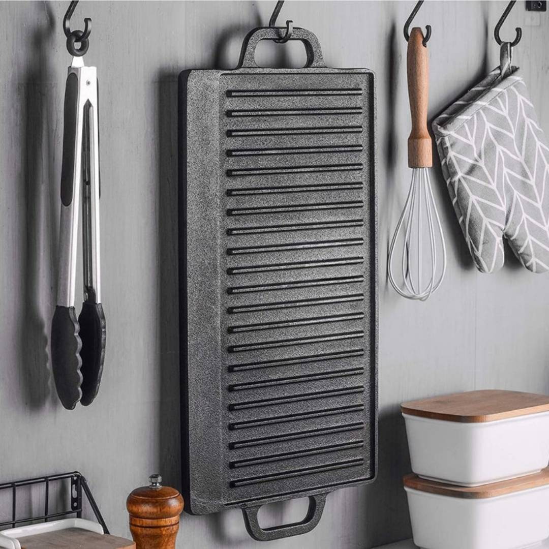 Cast Iron Griddle Pan - Reversible - Image 7
