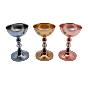Centre Piece - Hammered Chalice Goblet