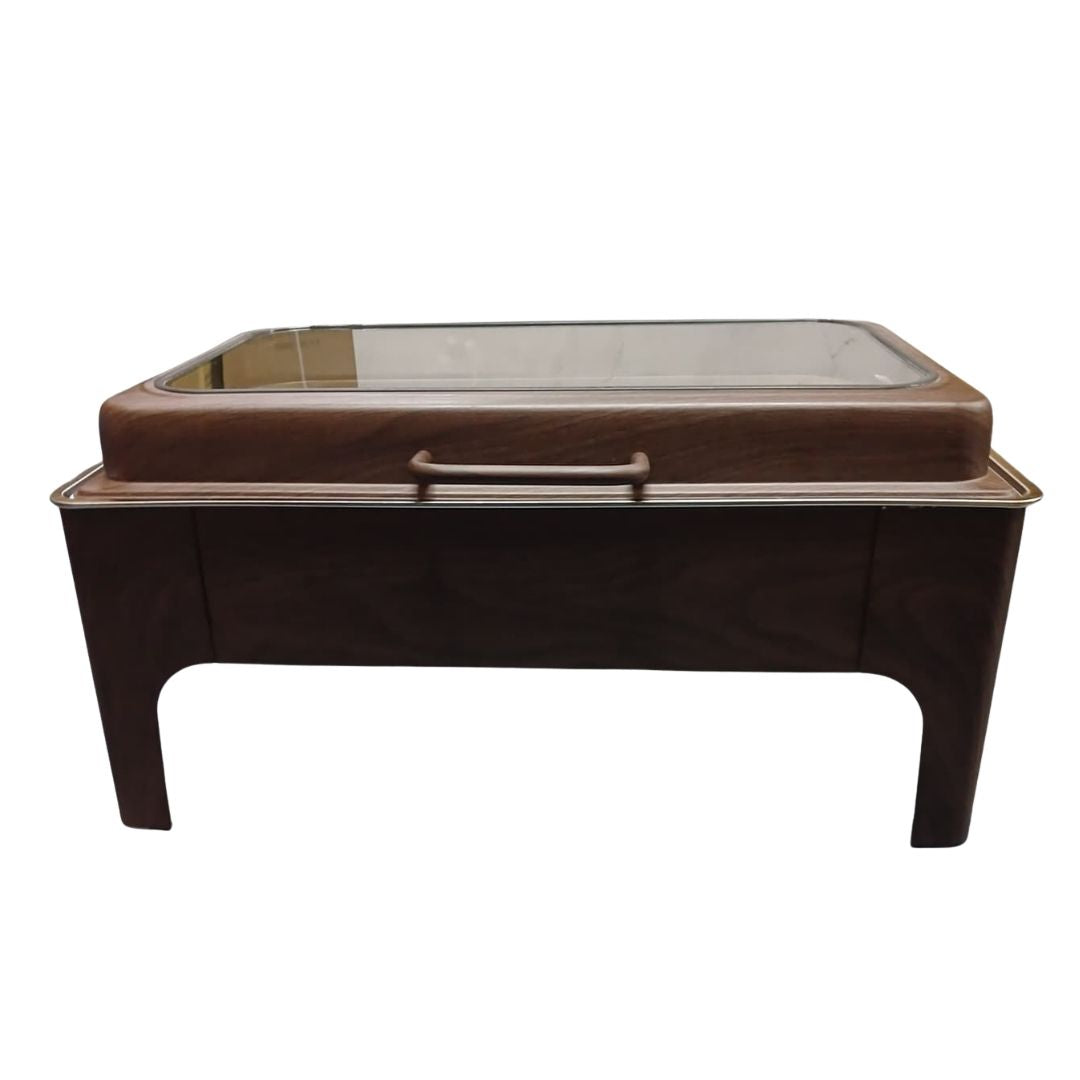 Chafing Dish - Flat Top Wood Look Brown - Image 5
