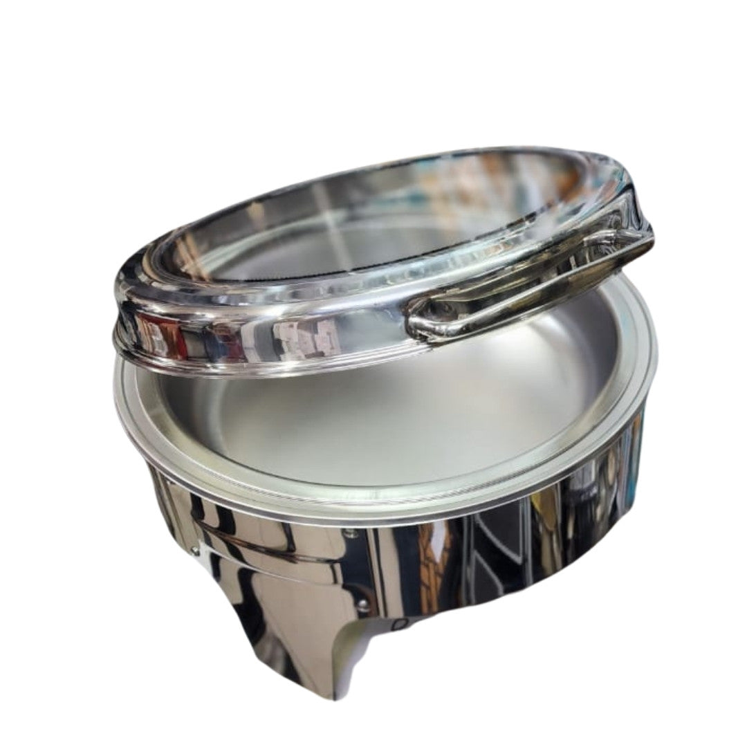Chafing Dish - Flat Top with Large Window Silver - Image 2