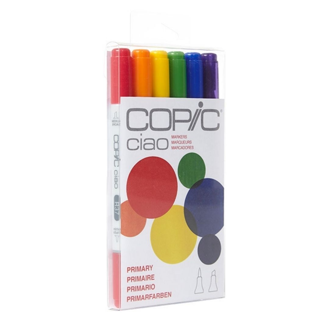 Copic - Ciao Primary Marker Set - 6 Pc