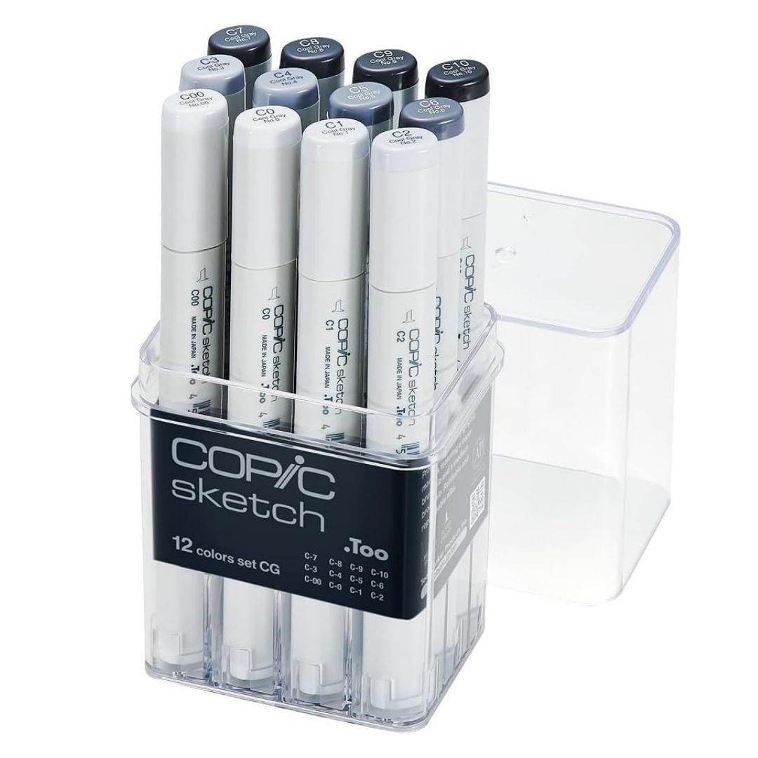 Copic - Sketch Gray Markers - 12pc