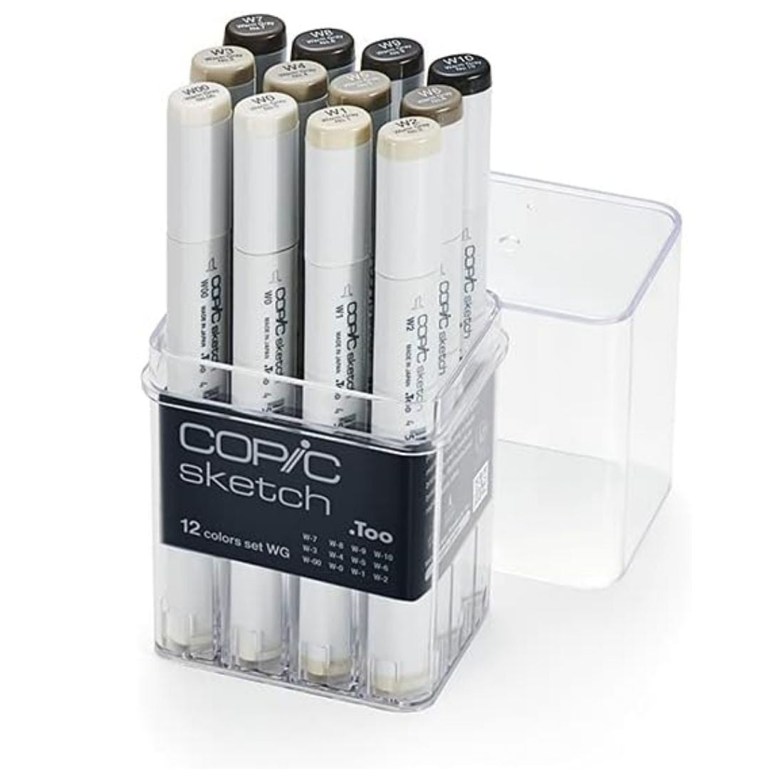 Copic - Sketch Gray Markers - 12pc - Image 2