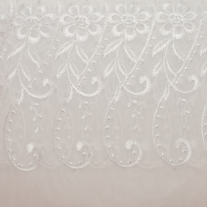 Ready Made Lace Sheer - Embroidered Voile - 5m