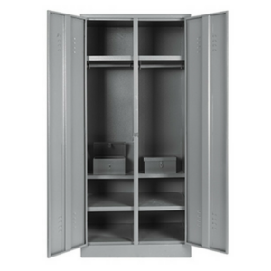 Double hostel locker with 2,5 shelves and money box DHL03 – 1800h x 790w x 520d – Hammerton Grey/Ivory Karoo