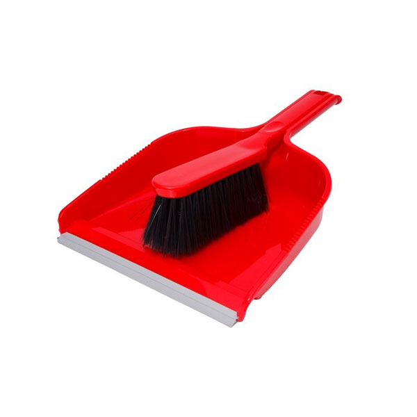 ARROW DUSTPAN & BRUSH SET – PLASTIC WHITE, BLUE, GREEN, RED, YELLOW, BLACK, GREY AND ORANGE - Image 4