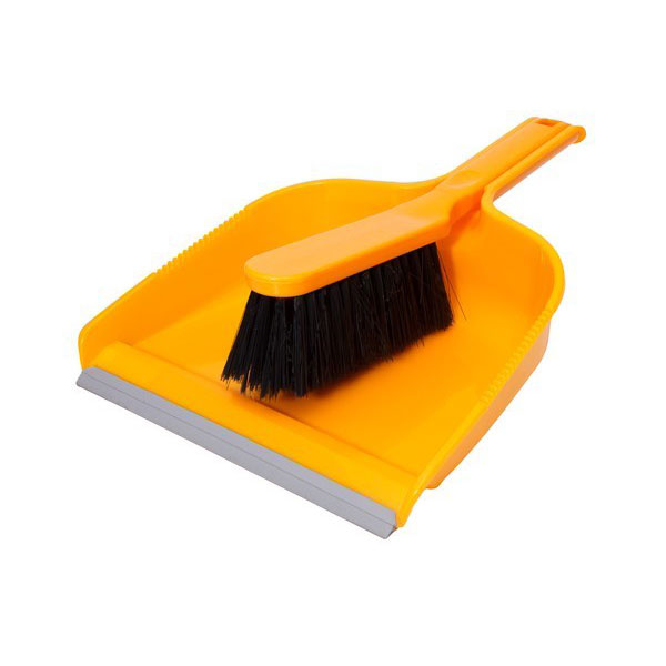 ARROW DUSTPAN & BRUSH SET – PLASTIC WHITE, BLUE, GREEN, RED, YELLOW, BLACK, GREY AND ORANGE - Image 5