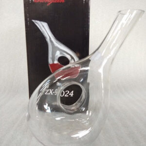 Glass Jug Slant 30cm with Hole