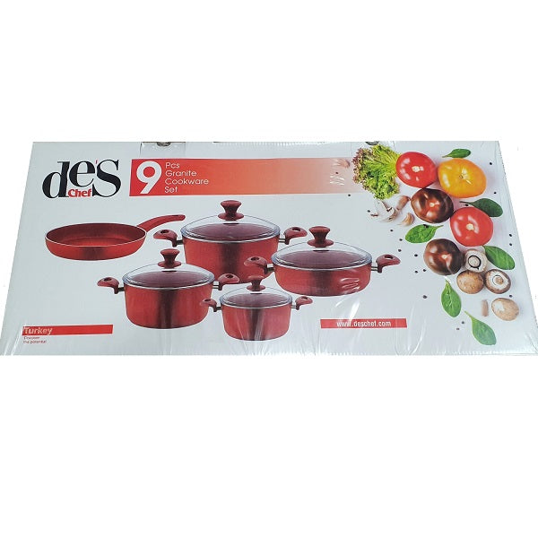 Deschef - 9pc Granite Cookware - Image 2