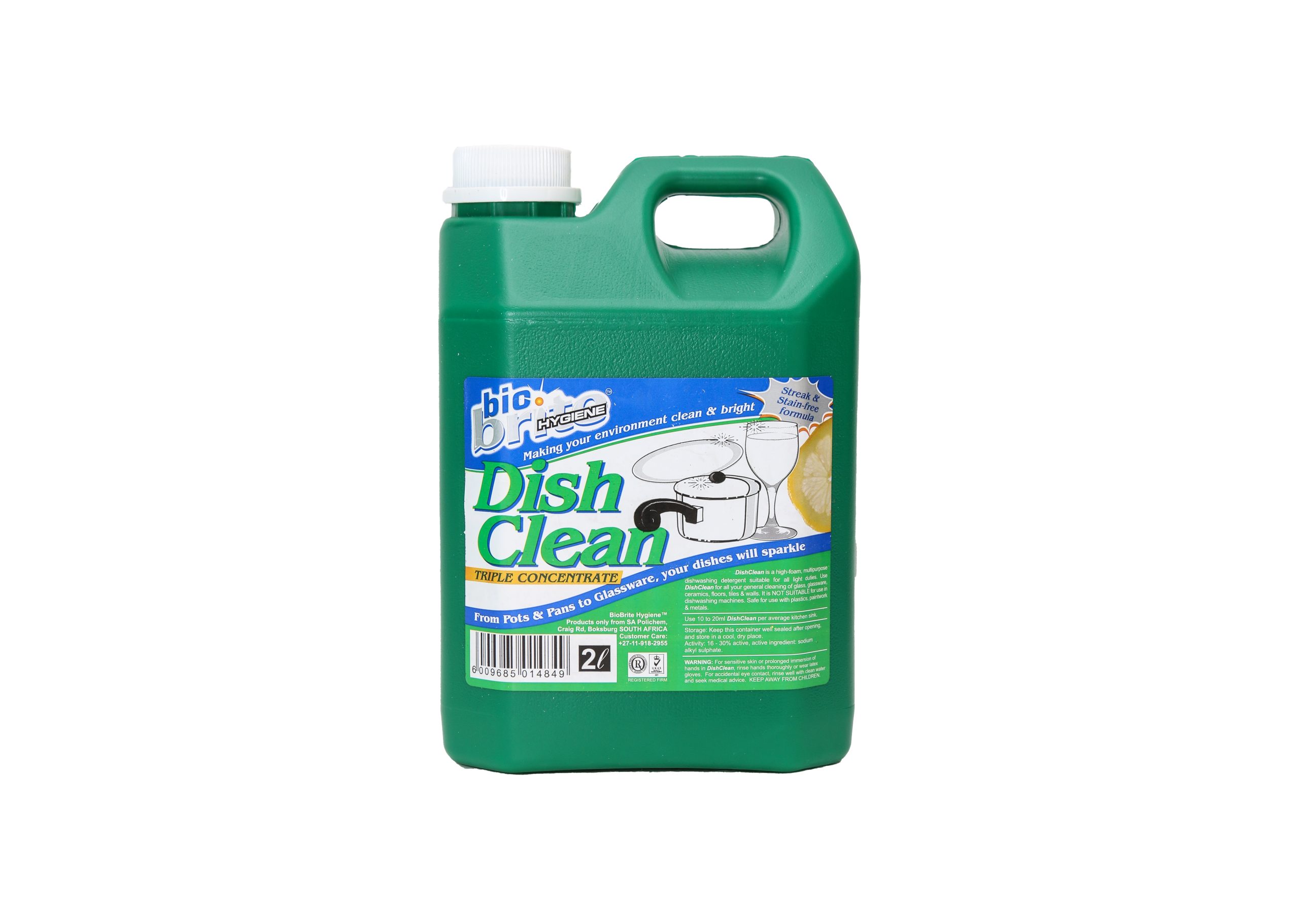 Bio Brite Dish Clean – 2LT Retail, 2LT x 6, 5LT, 5LT x 4 and 25L
