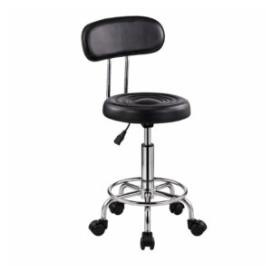 Rolling Barstool - Diyya with Backrest