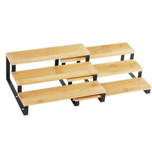 3 Tier Expandable Bamboo Organiser - 32 cm