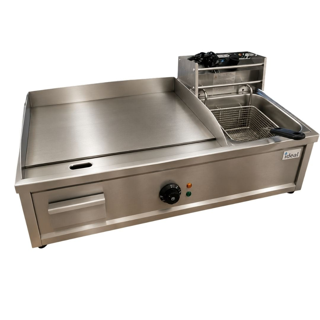 Electric Griddle & Fryer - 2 in 1 Cooking Station - Image 2