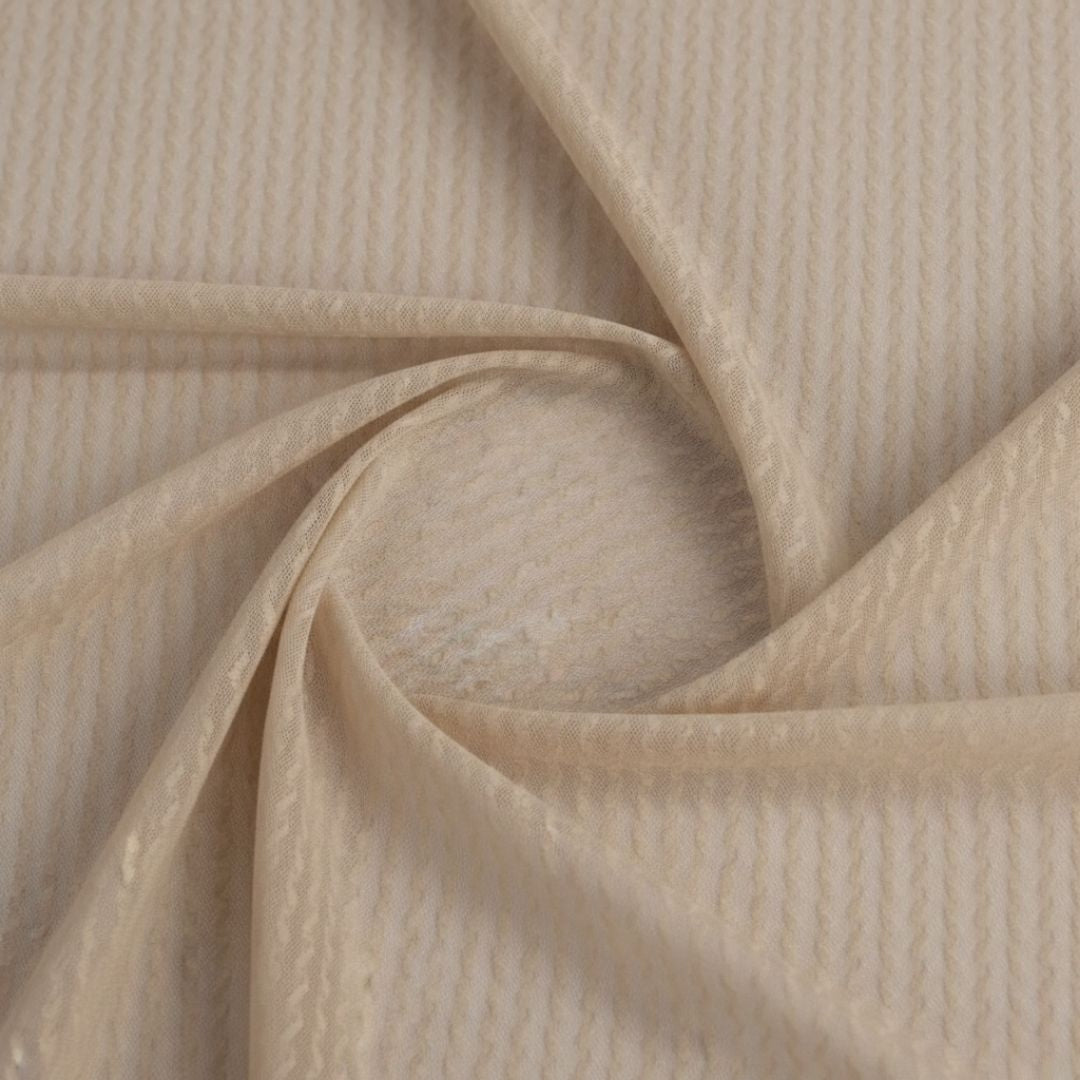 Fabric - Embossed Mesh Ribbon Weave - 150 cm - Image 2