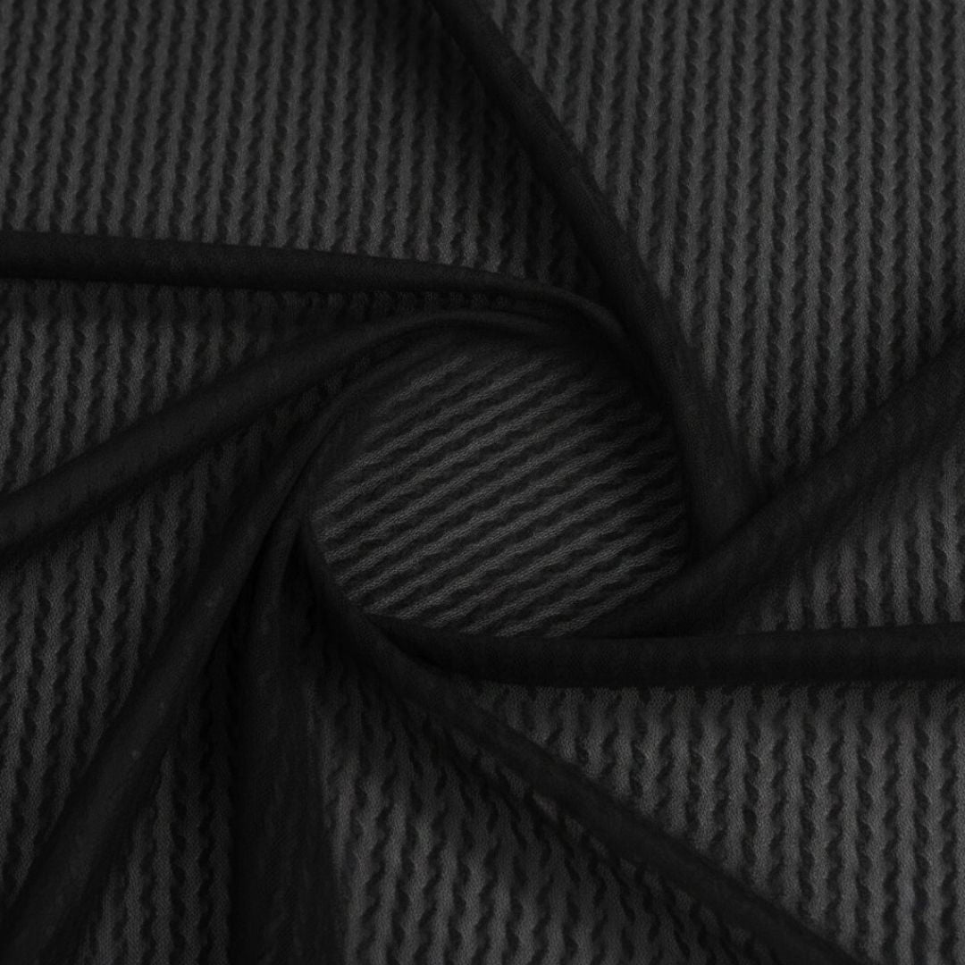 Fabric - Embossed Mesh Ribbon Weave - 150 cm - Image 15