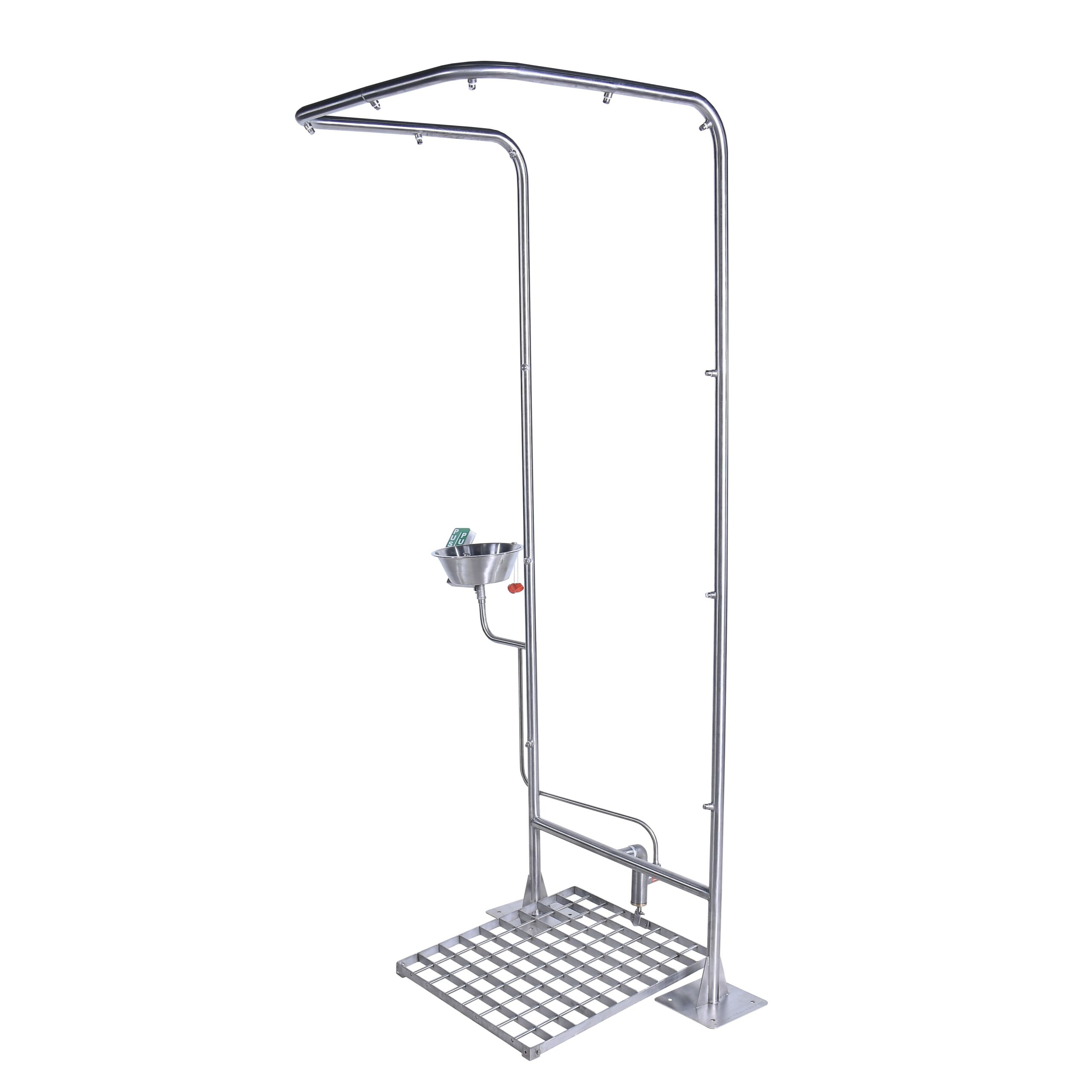 EMERGENCY SHOWER – DOUBLE COLUMN FOOT OPERATED