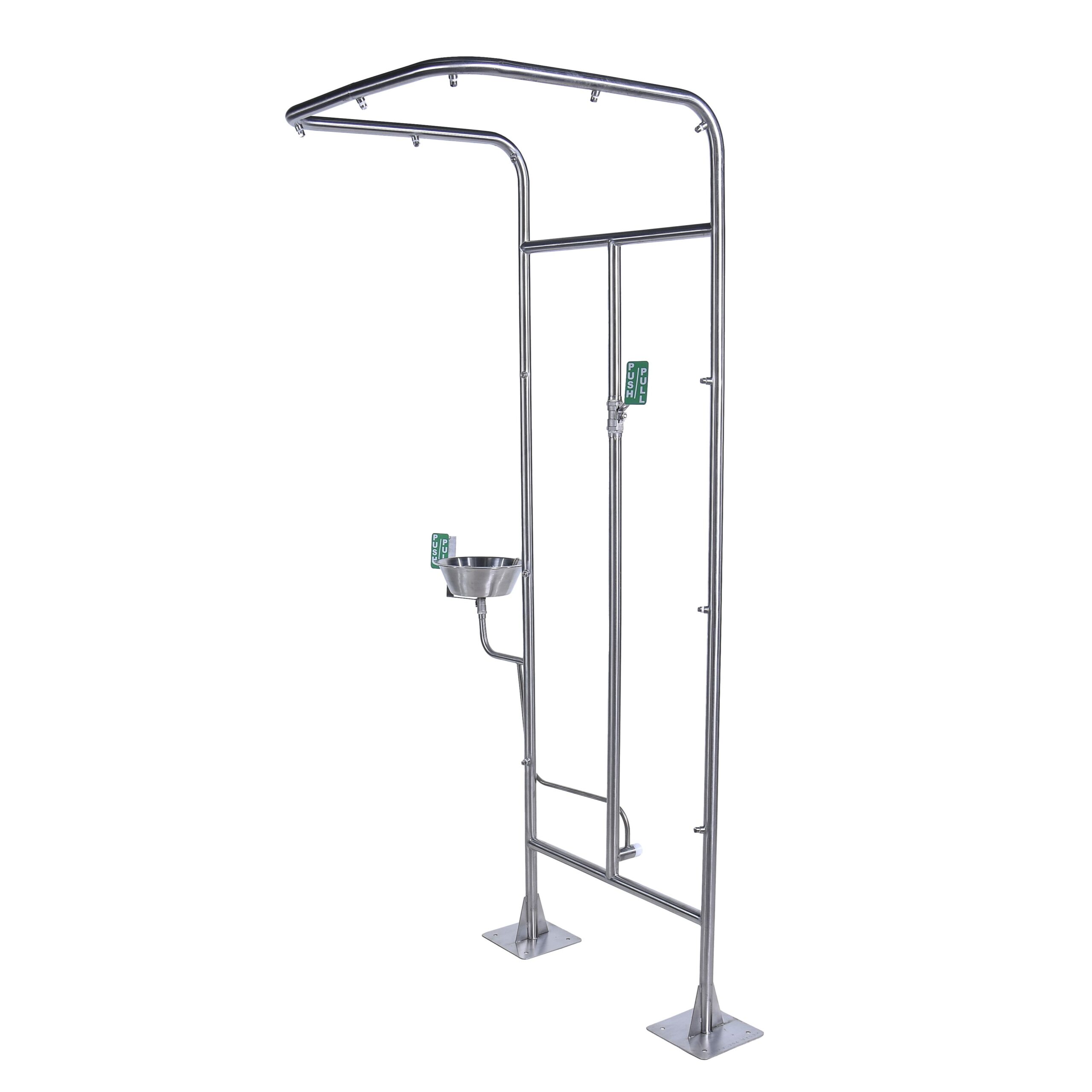 EMERGENCY SHOWER – DOUBLE COLUMN HAND OPERATED