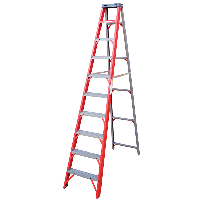 Industrial Duty A-Frame Fully Fibreglass Stepladder from 0.9M to 4.8m - Image 5