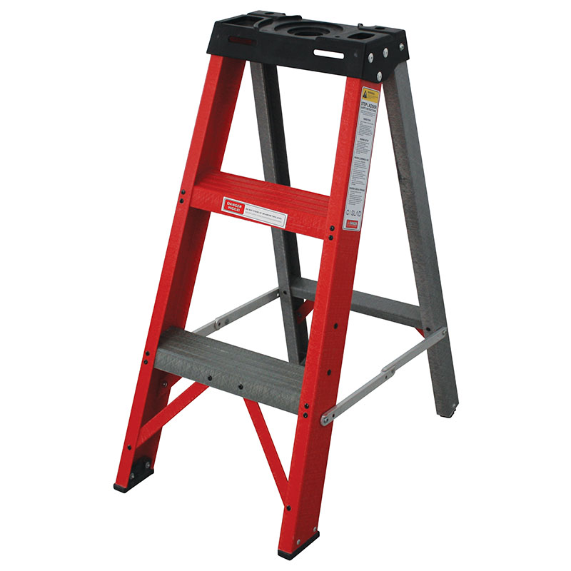 Industrial Duty A-Frame Fully Fibreglass Stepladder from 0.9M to 4.8m - Image 2